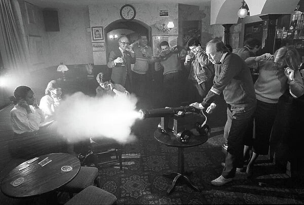 Cannon firing in pub -1