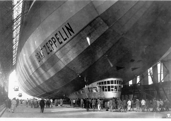 The Graf Zeppelin LZ 127 in its hangar