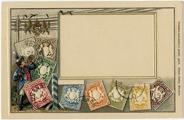 Stamp Card produced by Ottmar Zeihar - Bavaria, Germany
