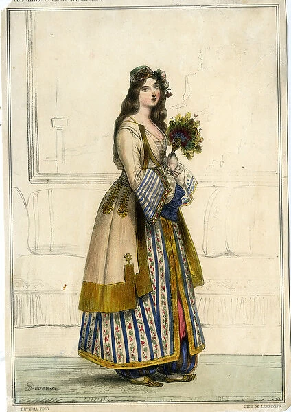 Young Athenian woman in traditional costume