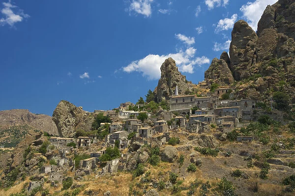 Mountain Village Pentedattilo, Aspromonte, Calabria, Italy