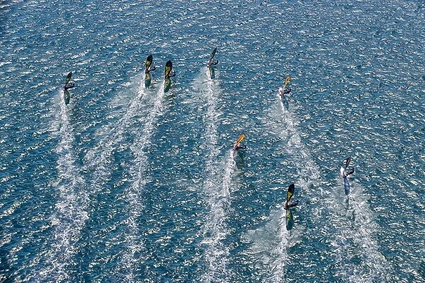 Into the clear blue. Racing action from the 2015 Pegasus Airlines PWA World Cup