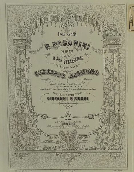 Italy, Milan, Giovanni Ricordi Edition