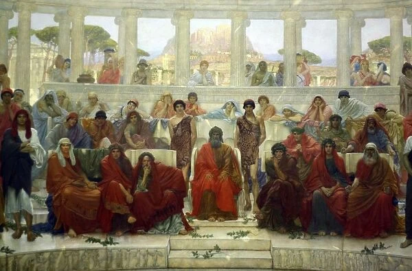 Painting of ancient Greek auditorium