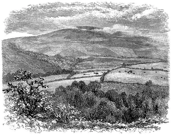 Dunkery Beacon at Exmoor in Somerset, England - 19th Century
