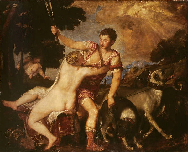 Venus and Adonis, 1555 (oil on canvas)