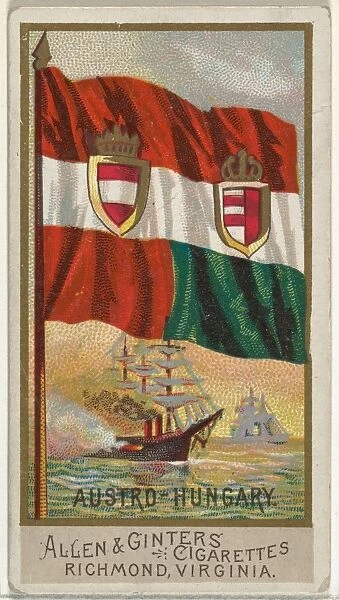 Austro-Hungary Flags Nations Series 2 N10 Allen & Ginter Cigarettes Brands