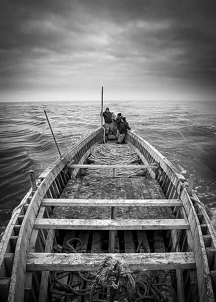 Fishermen - ropes and boats