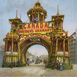 Canadian Arch, Whitehall - Coronation of Edward VII