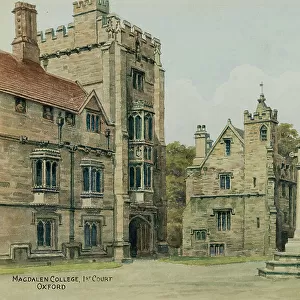 Magdalen College, First Court, Oxford, Oxfordshire