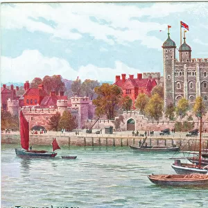 The Tower of London from the River Thames