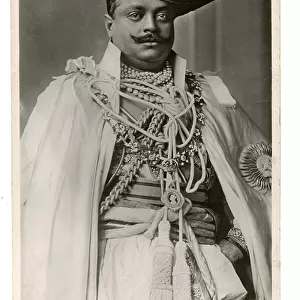 Unformed full length image of the Maharajah of Gwalior