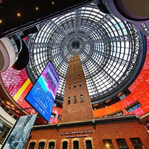 Coops Shot Tower and the glass roof of the Melbourne Central Shopping Centre Complex