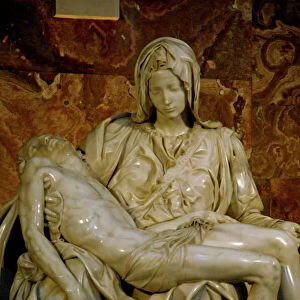 Europe, Italy, Rome. Michelangelos masterpiece sculpture, Pieta (1499). St
