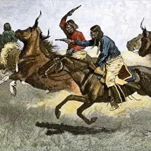 Native American raid on homesteaders cattle