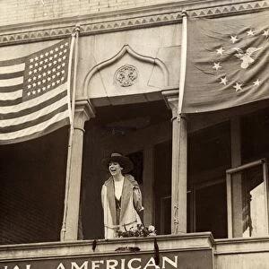 JEANNETTE RANKIN (1880-1973). American suffragist, pacifist, and first woman to