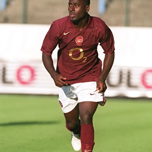 Arsenal's Quincy Owusu-Abeyie in Action against Beveren, 2005