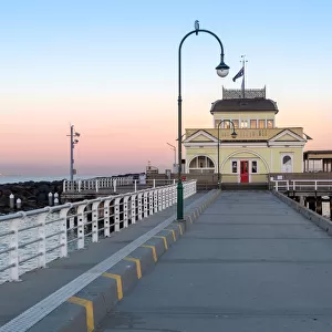 Pavilion building on St Kilda pier close to Melbourne, Australia