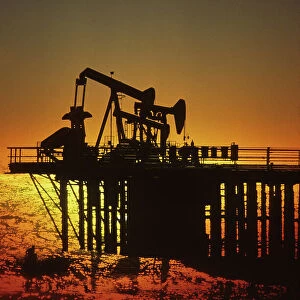 Oil Rig on Pier