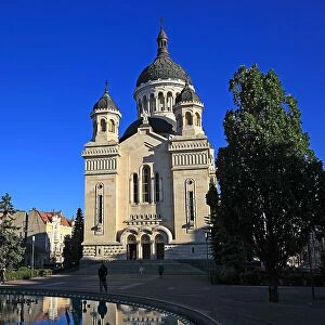 Orthodox Cathedral at the Piata Avram Iancu in Cluj, Transylvania, Romania