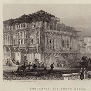 Burhanpur, the Subas House (colour litho)