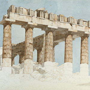 The East End and South Side of the Parthenon, c. 1813 (w / c & graphite on paper)