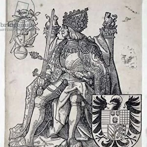 The Emperor Maximilian, Circa 1509-1512 (engraving)