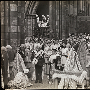 Still from the film Sixty Years a Queen, c. 1914 (b / w photo)