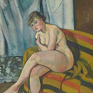 Nu assis sur un canape, 1916 (oil on canvas)