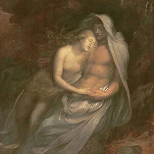 Paolo and Francesca, 1870 (oil on canvas)