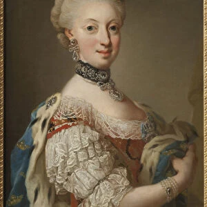 Sophie Madeleine de Danemark, reine de Suede - Portrait of Sophia Magdalena of Denmark