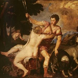 Venus and Adonis, 1555 (oil on canvas)