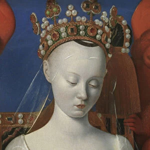 Virgin and Child surrounded by cherubim and seraphim, detail, 1452 (oil on panel) (detail of 471132)