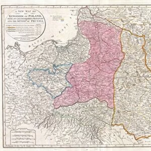1794, Laurie and Whittle Map of Poland and Lithuania after Second Partition, 1794 - 1812