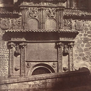 Portal of the Convent of Sancti Spiritu, Salamanca, 1853. Creator: Charles Clifford