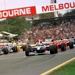 1997 AUSTRALIAN GP. The F1 grid line up for the first race of th season with Jacques