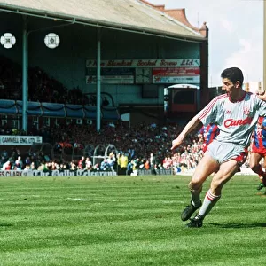 Liverpool striker Ian Rush scores against Crystal Palace in the 1990 FA Cup Semi Final