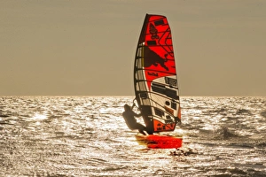 Bjorn sailing into the sunset